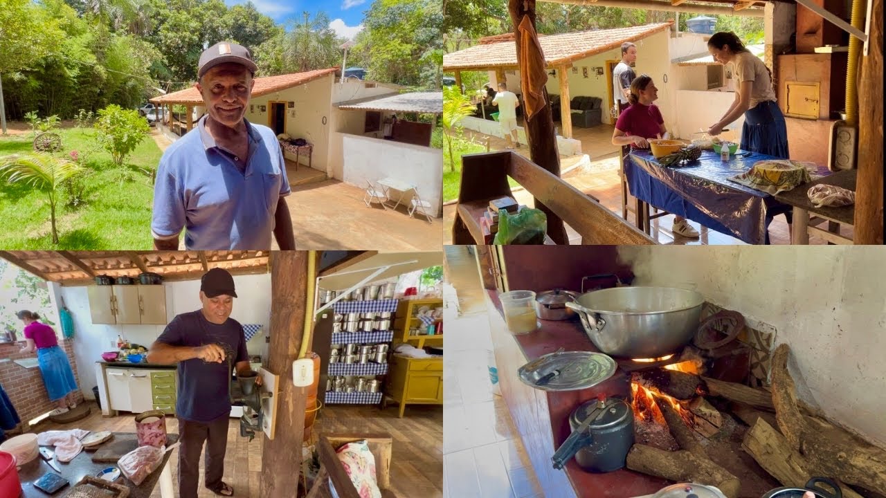 UM CANTINHO ESCONDIDO NO INTERIOR DO GOIÁS | CAFÉ DA ROÇA E ALMOÇO COM A FAMÍLIA E AMIGOS.