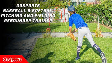 GoSports Baseball & Softball Pitching and Fielding Rebounder Trainer
