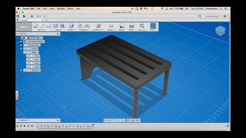 3D CAD with Fusion 360 - Laptop Table Case Study 2/5 - Adding Parts