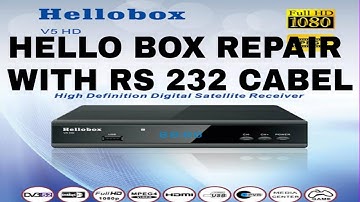 Hellobox V5 Upgrade Via RS232 Cabel ORIGNAL SOFTWERE | Krish Tv