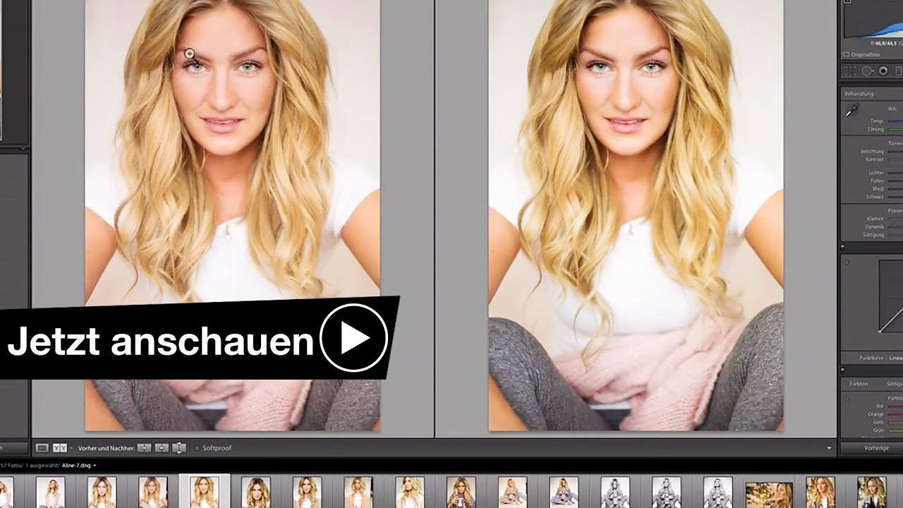 Einfach Portrait Fotos In Lightroom Bearbeiten Youtube
