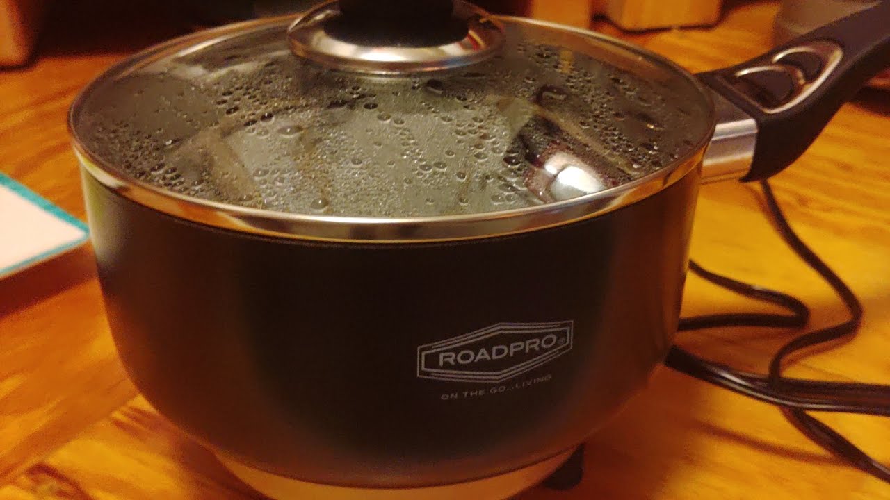  Roadpro RPSP225NS 12-Volt Portable Saucepan with Non-Stick  Surface,Black: Electric Popcorn Poppers: Home & Kitchen