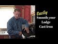 How to Smooth Rough Cast Iron - Remove Pre Seasoning on Cast Iron for Non Stick Cooking