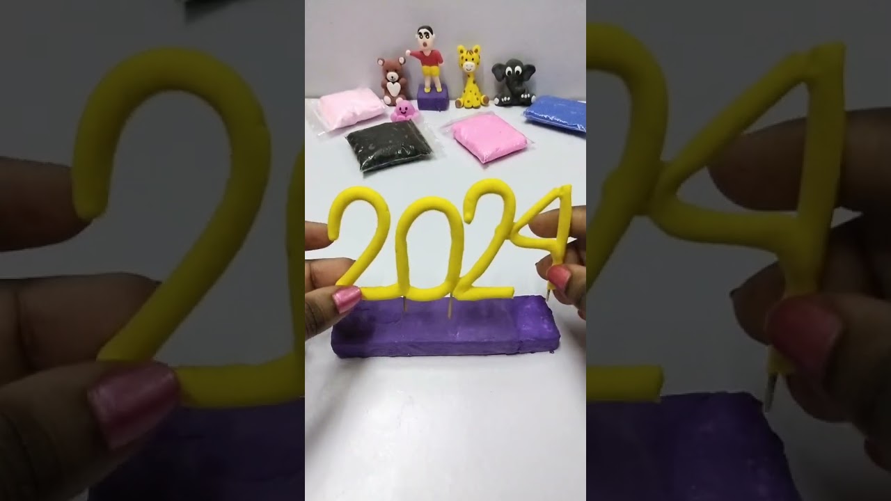 DIY New Year Special Clay Art 🎉🎉😍 