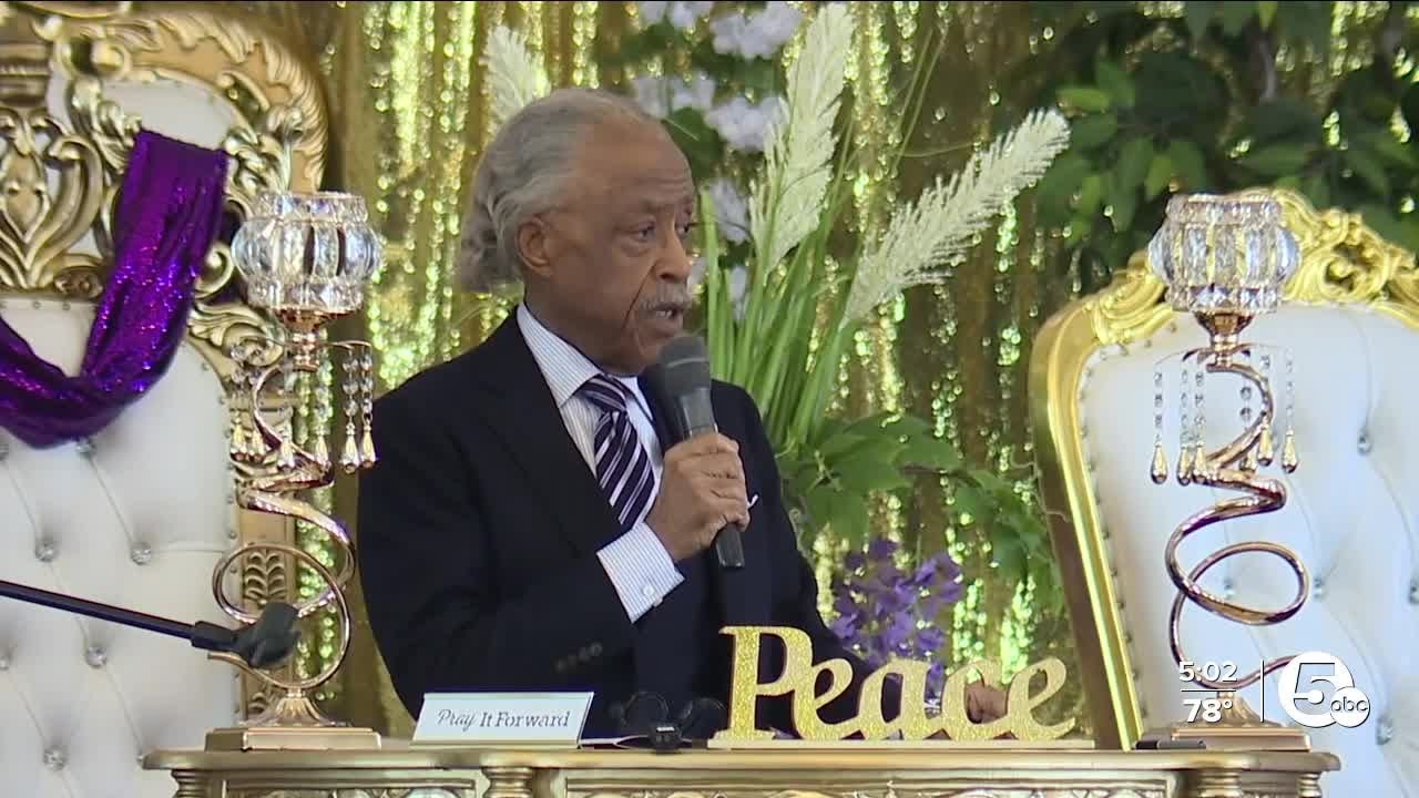 Rev. Al Sharpton gives eulogy at Frank Tyson's funeral