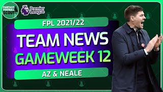 Team News | Gameweek 12 (GW12) | | FPL 2021/22