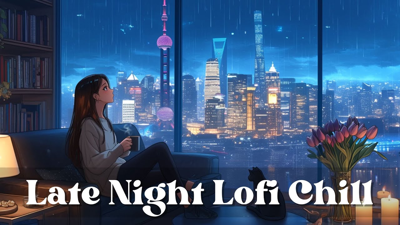🌙 Late Night Lofi Chill – Study music - lofi / relax / stress relief ...