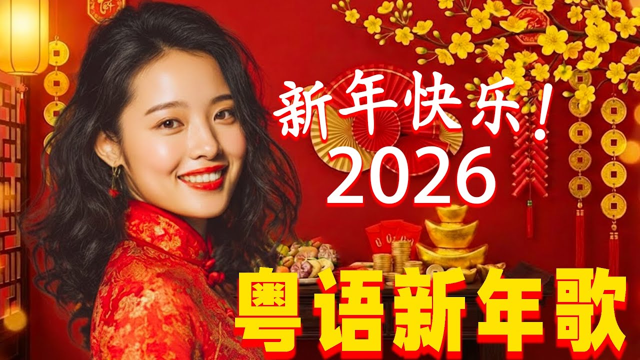 【粤语新年歌】新年歌2026(廣東話) 🧨 100首传统新年歌曲(廣東話) 🎵 🧨Cantonese New Year Song 2026: 齐齐贺吓你  / 欢乐年 / 今年勝舊年 / 財神到