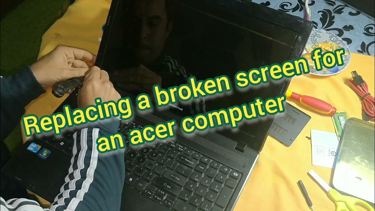 comment-changer-cran-ordinateur-how-to-change-laptop-screen-youtube