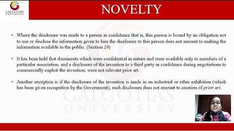 BLLB2034, Patent Drafting and Specification Writing: Novelty