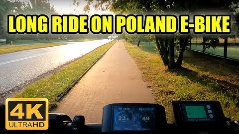 BAFANG 750W long ebike ride POLAND no music natural sound 4K