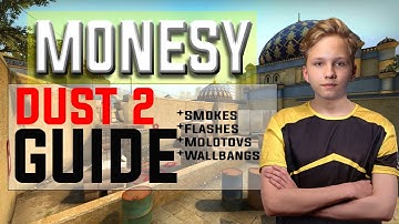 M0NESY - DUST 2 Smokes, Flashes, Molotovs & Wallbangs Guide.. CSGO 2020 (RUS&ENG)