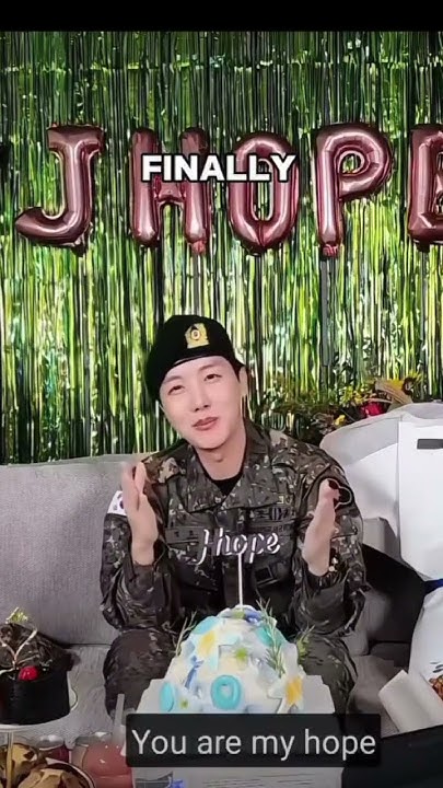 "I'm your hope you're my hope..I'm jhope" Jhope back from military - I'm Your Hope You're My Hope Im Jhope