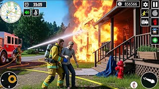 FireFighter Rescue Simulator 3D - US Emergency 911 Fire Truck Driving - Android GamePlay  screenshot 1