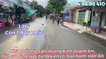 Chỉ 1.7 Tỷ nhà ngay chợ CẦU TRÀM| ĐINH ĐỨC THIỆN vào 50m2 MẶT TIỀN ĐƯỜNG 8m| Sổ hồng riêng CC ngay