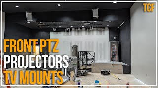 Front PTZ, Projectors, TV Mounts Hung | TCF