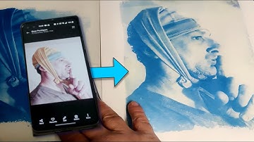 Cyanotype process with your phone! - Making a negative