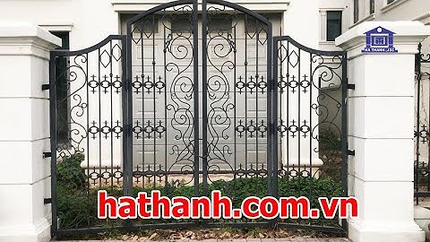 Cổng cửa sắt va lan can sắt mỹ thuật giá rẻ tại Nam Định