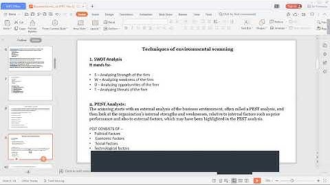 Business Environment  (Environmental Scanning) BBA- 2