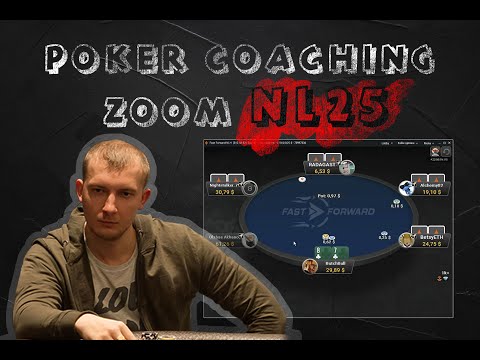 Coaching NL25 ZOOM cash. Обучающее видео по кэшу , советы и решения.
