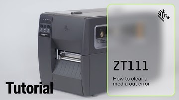 Hoe u een media-uit-fout op een ZT111-printer kunt oplossen | Zebra