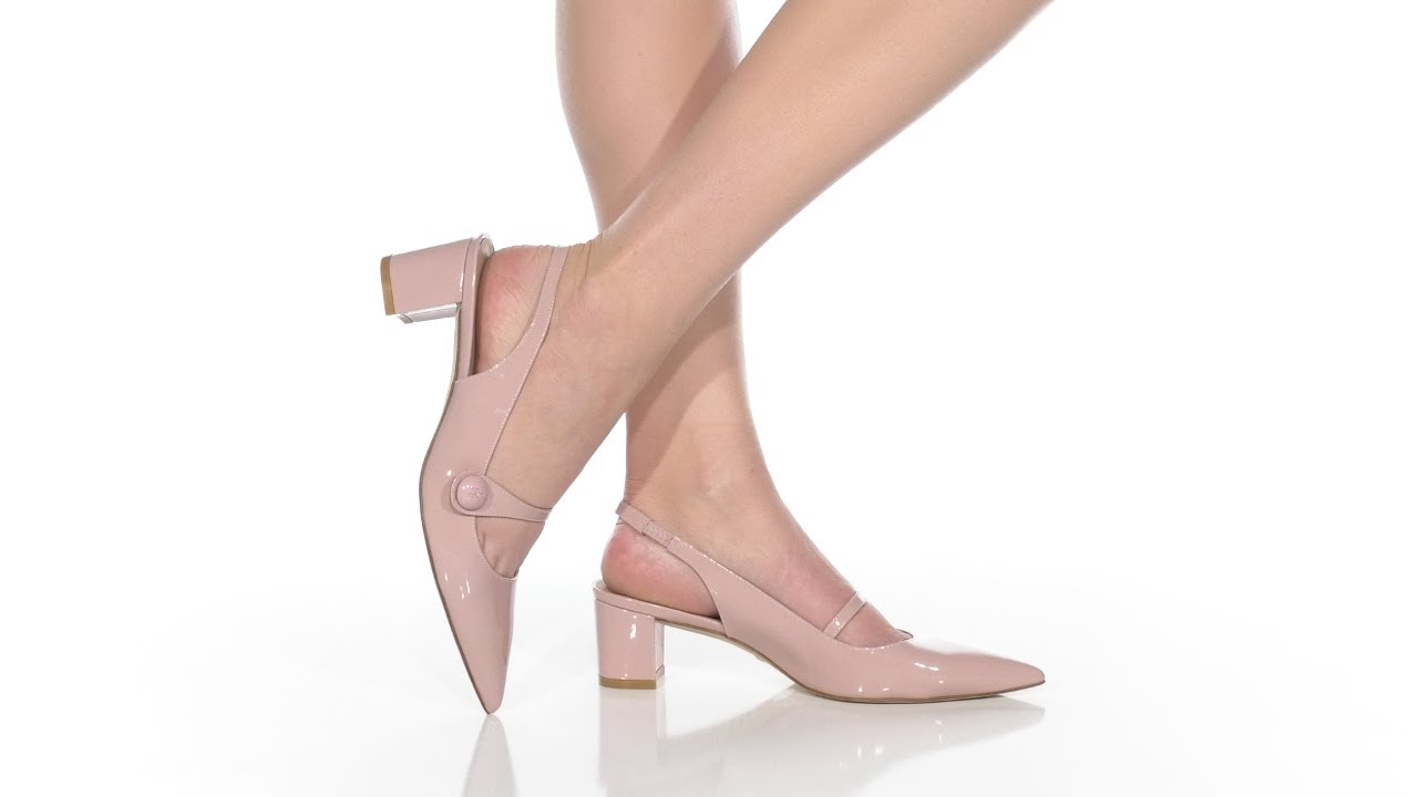 STUART WEITZMAN SJ435PATBLK 関税送料込 Stuart Weitzman SW 50 Block Slingback SKU: 9893967 - YouTube