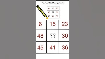 Find The Missing Number - Hard Math Puzzle || Maths Puzzle || Number Puzzle #shorts