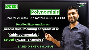 Geometrical meaning of zeroes of a Cubic polynomial | class 10th maths | NCERT | question pucho