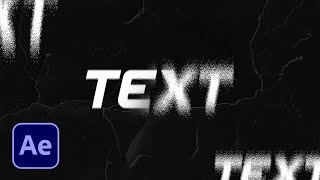 After Effects: Make A Sick Text Effect For Edits | Tutorial