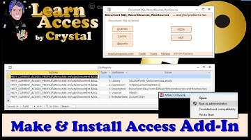 How to Make and Install an Access AddIn