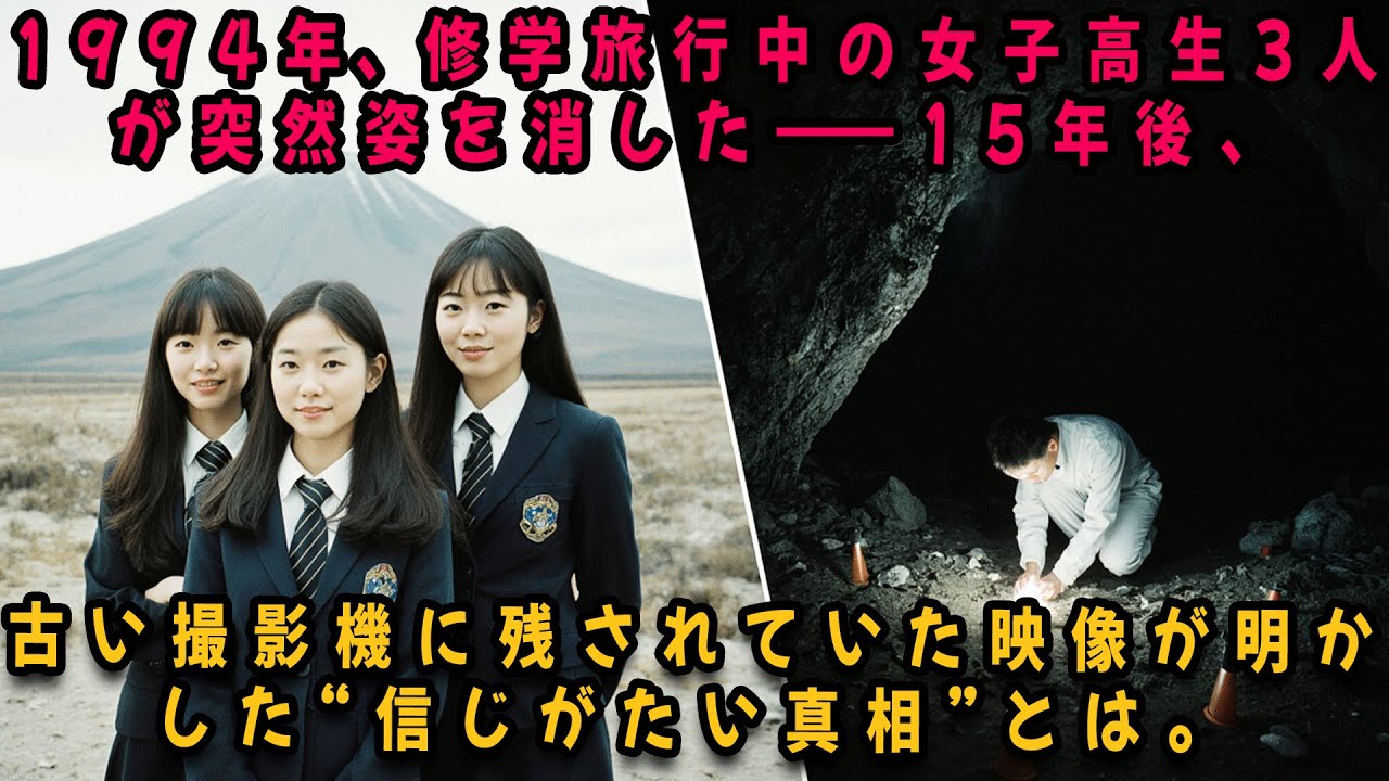 1994年、修学旅行中の女子高生3人が突然姿を消した――15年後、古い撮影機に残されていた映像が明かした“信じがたい真相”とは。