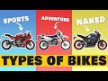 Different types of motorcycles  explained  sports vs naked bike rolling pistons crash course ep 1