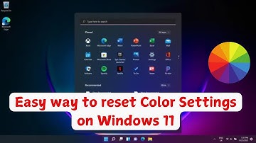 The Right way to reset Color Settings on Windows 11