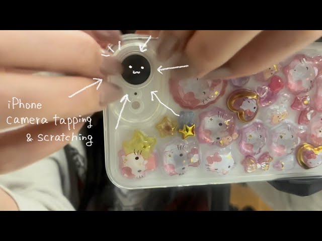 【ASMR】iPhone scratching&tapping💖【長めのネイルバージョン】