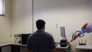 Collision avoidance, KUKA iiwa test 3