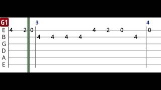 Edis - Martılar - Gitar Tab - Gitar Dersi - 85 BPM Resimi