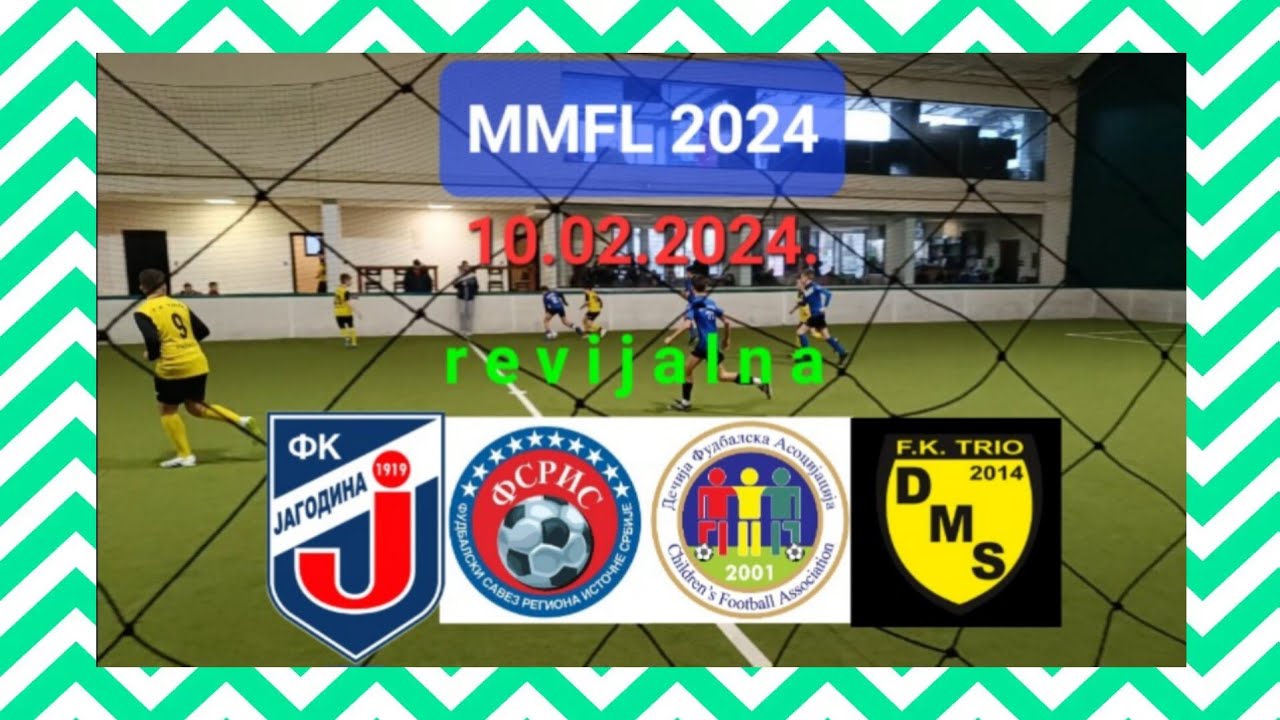 GFK JAGODINA-F.K. TRIO PARAĆIN   3-5 (1-2)(1-1)(1-2) 2011-14 godište Revijalna MMFL 2024 10.02.2023.