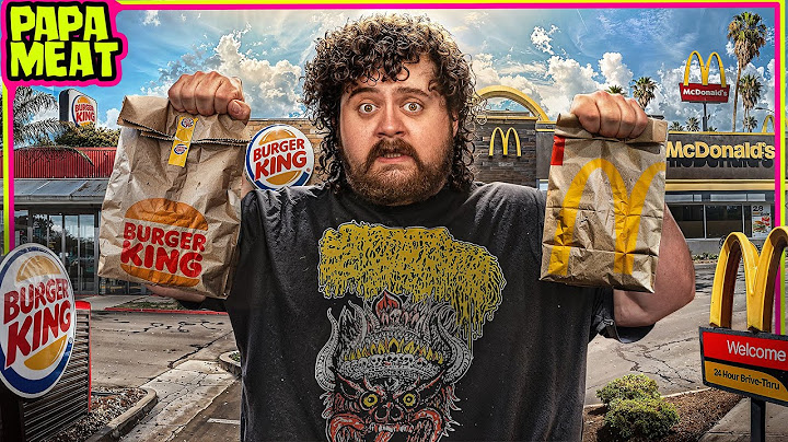 Ranking EVERY Fast Food Burger...