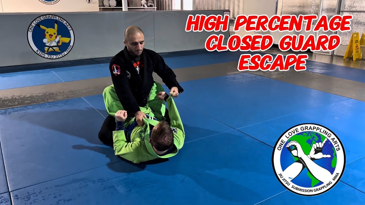 Jiu-Jitsu Technique - Closed Guard Escape For BJJ - YouTube