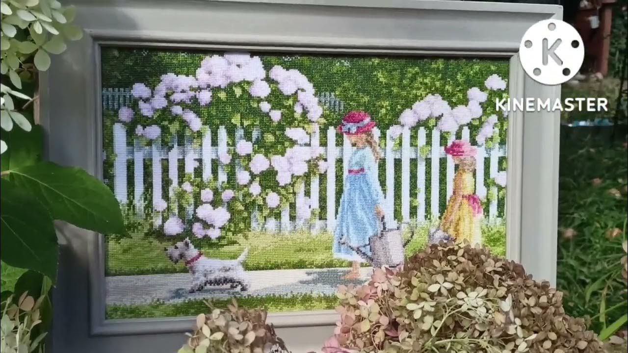 Я в восторге от вышивки🖼️😍 Работа фирмы Золотое руно "Цветочная ...