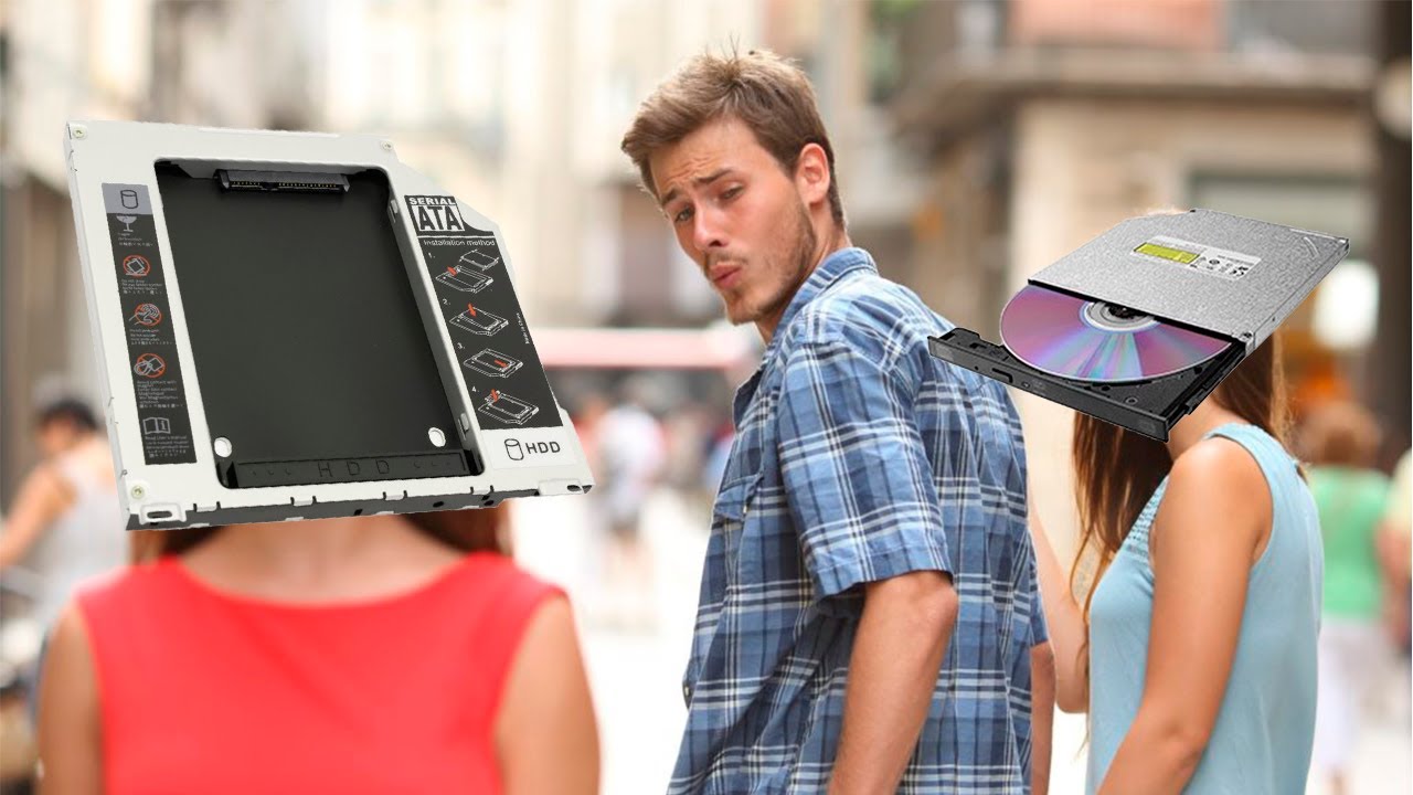 Замена dvd привода на hdd/SSD в ноутбуке Optibay Салазки - YouTube