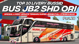 GRATIS NO PASSWORD🖐️😜‼️ TOP 10 LIVERY BUS SADEWA JB2 SHD ORI Part.28 UPDATE TERBARU | BUSSID screenshot 2