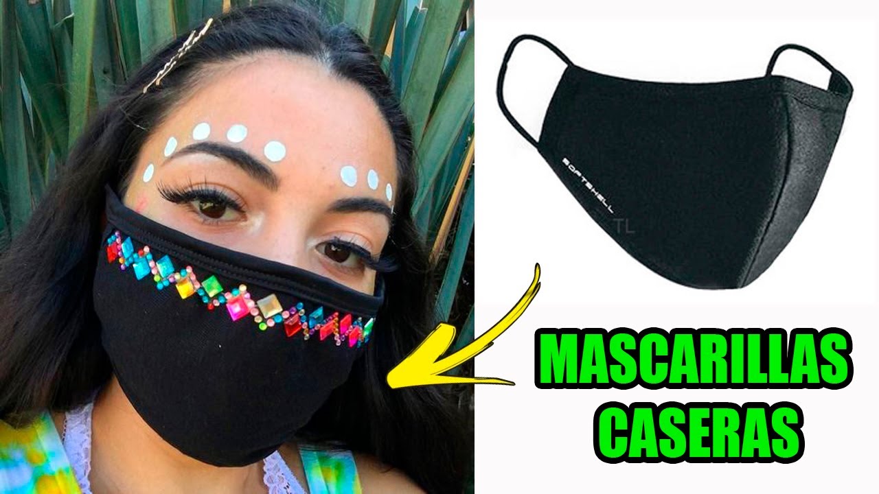 Mascarillas de tela paso a paso | Sin máquina de coser | Face Mask |  Make Fabric Face Mask at home