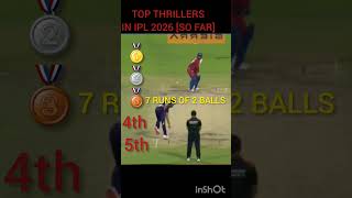 Top Thriller Matches - PART 1 #cricketanalysis #cricket #ipl2026 #nailbiter