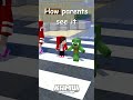 What Parents See vs What I See - Maizen Minecraft Animation #shorts
