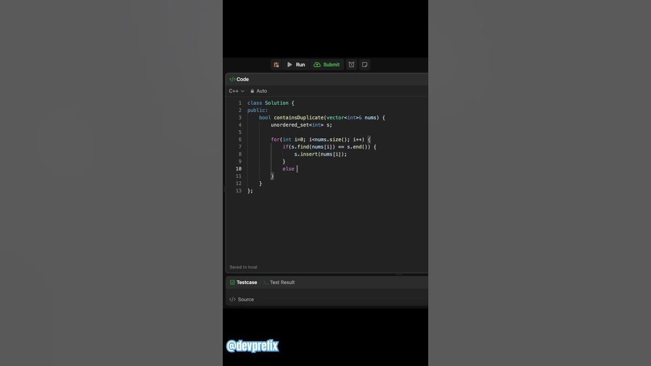 Contains Duplicate | Leetcode 217 #shorts #leetcode #array - YouTube