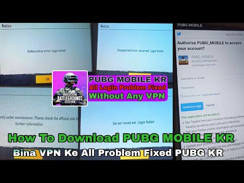 Pubg Mobile Kr All Login Problem Fixed | How to download Pubg Kr | VK Gaming