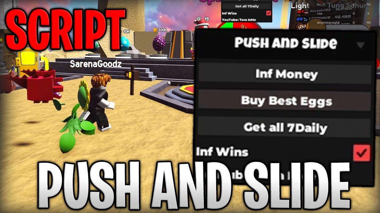 [🔥NEW] Push and Slide Best Script Infinite Money, Wins & Get Best Pets ...