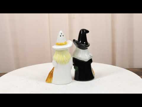 Good Witch Bad Witch Salt and Pepper Shakers Set