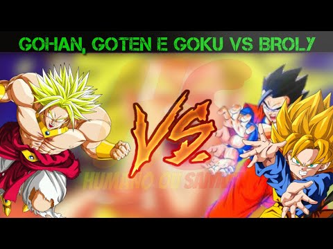 Goku, Gohan e Goten VS Broly - Triplo Kamehameha - YouTube